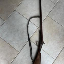Ancien fusil de chasse à broche ou à chien