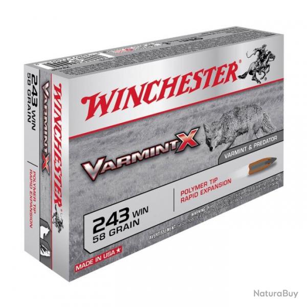 1 Boite de Balles 243Win Varmint X 58gr