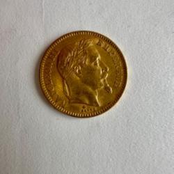 20 francs 1866 or Napoleon III