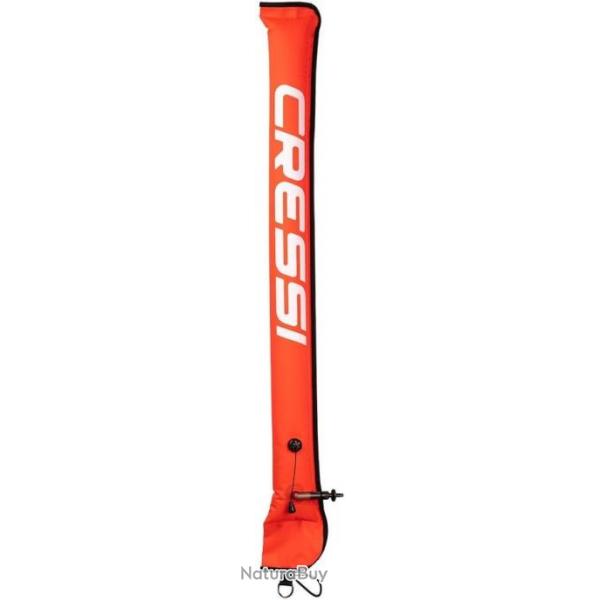 Cressi Marker Buoy Orange Boue de Marquage Plonge Compacte Unisex-Adult, 120 cm