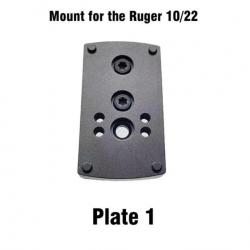 Embase montage pour point rouge pour Ruger 10/22 - Modèle 1