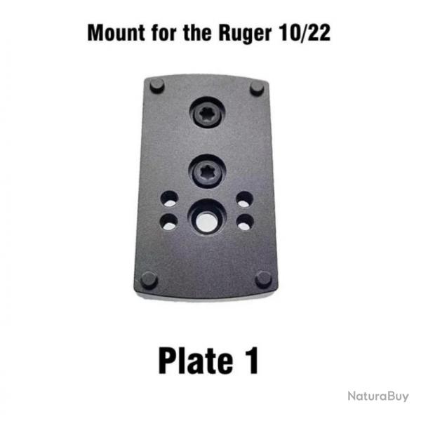 Embase montage pour point rouge pour Ruger 10/22 - Modle 1