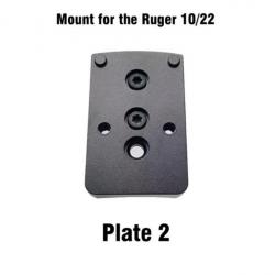 Embase montage pour point rouge pour Ruger 10/22 - Modèle 2