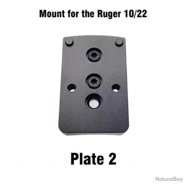 Embase montage pour point rouge pour Ruger 10/22 - Modle 2