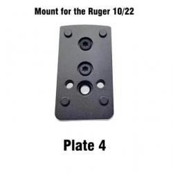 Embase montage pour point rouge pour Ruger 10/22 - Modèle 4