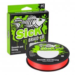 Tresse Berkley Sick Braid Red 150m 150m 0,23mm 23,6kg Red