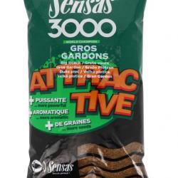 SENSAS AMORCE 3000 ATTRACTIVE GROS GARDONS 1KG SENSAS