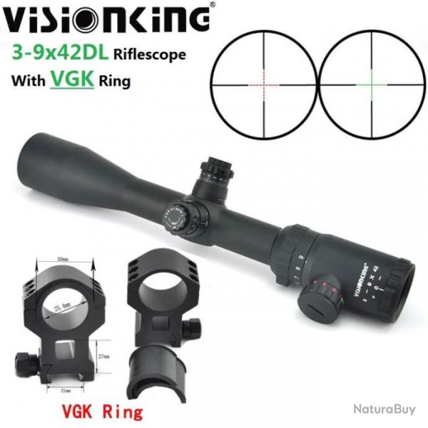 Visionking Lunette De Vise 3-9X42 DL Paiement en 3 ou 4 fois - LIVRAISON GRATUITE !!!