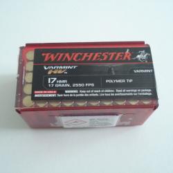 Balles Winchester Varmint HV - Cal.17 HMR