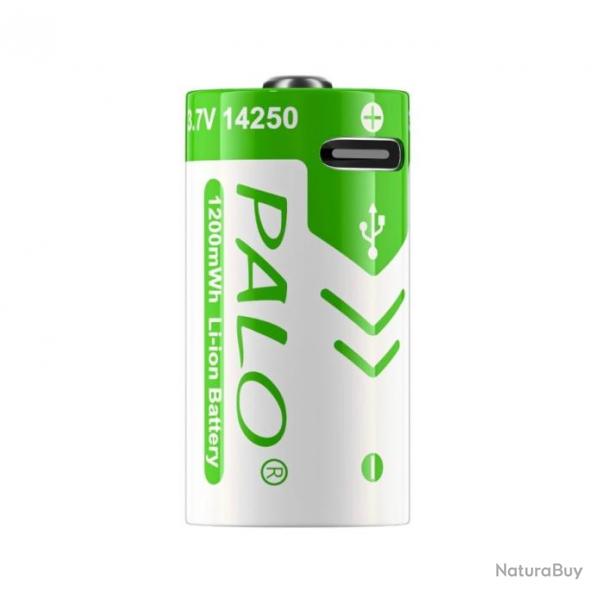 Batterie 14250, 3.7 V de 1200 mAh rechargeable via USB