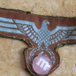insigne aigle de veste tropical WH Wehrmacht Allemand seconde guerre Allemagne authentique