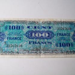 militaria ww2 U.S. billet 100 francs 1944 émie pour la libération imprimé U.S.A.