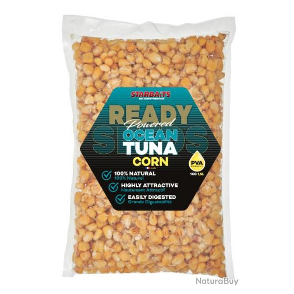 Graine Cuite Starbaits Ready Seeds Ocean Tuna Corn / Mais 1KG