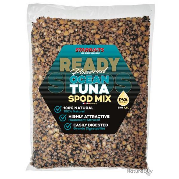Graine Cuite Starbaits Ready Seeds Ocean Tuna Spod Mix 3KG