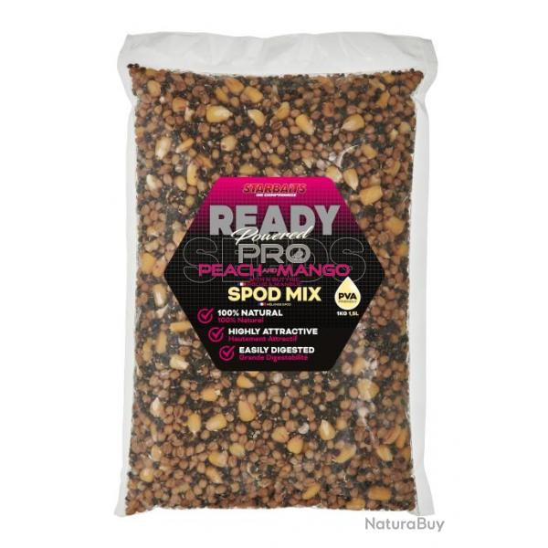 Graine Cuite Starbaits Ready Seeds Peach Mango Spod Mix / Mlange 1KG