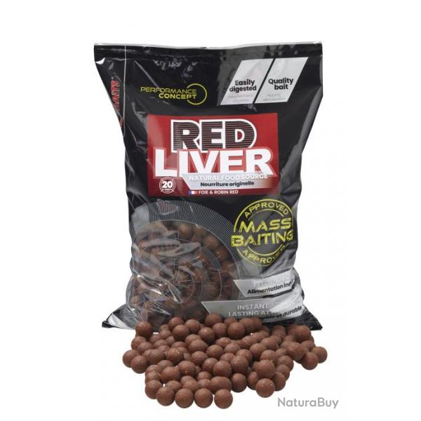 Bouillette D'Amorage Starbaits Performance Concept Red Liver Mass Baiting 3Kg 20MM