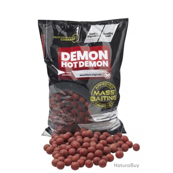 Bouillette D'Amorage Starbaits Performance Concept Hot Demon Mass Baiting 3Kg 20MM