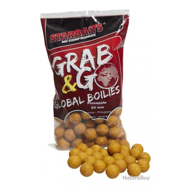 Bouillette Starbaits Grab & Go Global Boilies 1Kg 24mm Pineapple