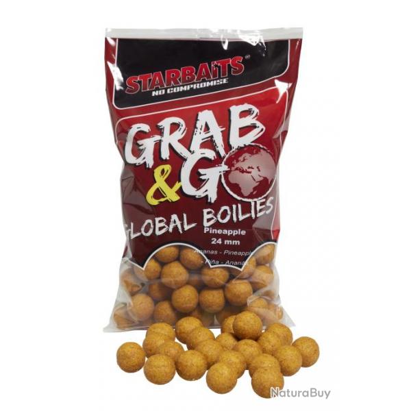 Bouillette Starbaits Grab & Go Global Boilies 1Kg 24mm Sweet Corn