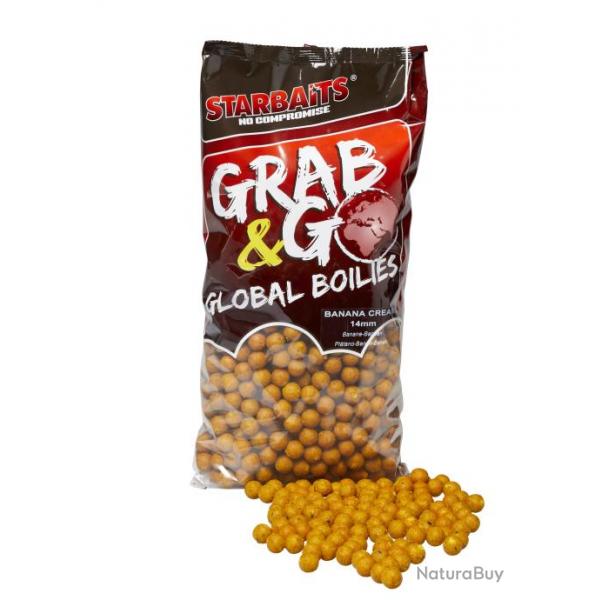 Bouillette Starbaits Grab & Go Global Boilies 2.5Kg 14mm Banana cream