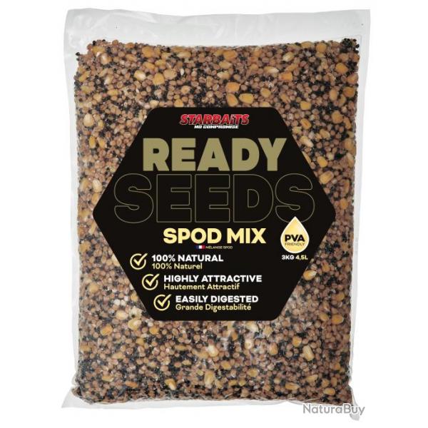 Graine Cuite Starbaits Ready Seeds Spod Mix 3KG