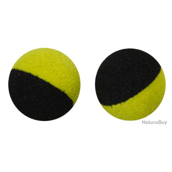 Mousse  Zig StarbaitsTwo Tones Balls 14Mm Noir & Jaune