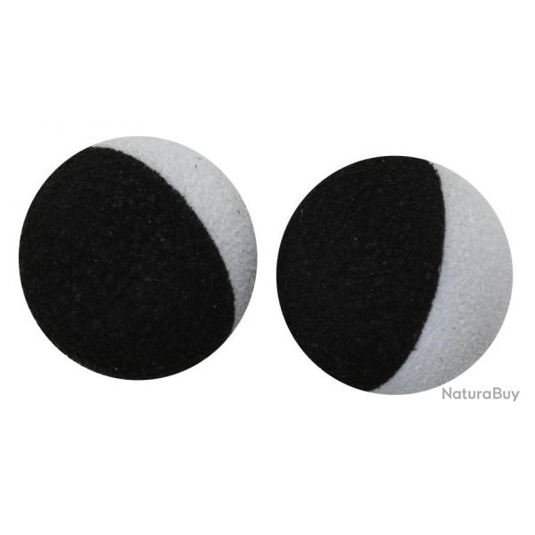 Mousse  Zig StarbaitsTwo Tones Balls 14Mm Noir & Blanc