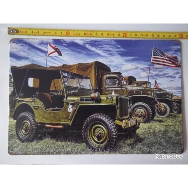 plaque militaire vhicule dcoration vintage