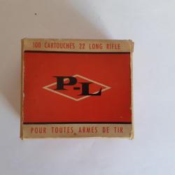 Ancienne boite de cartouches 22 LR P-L