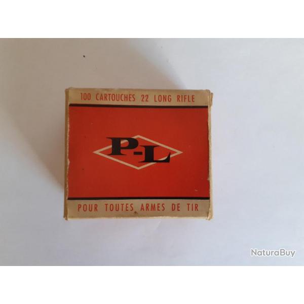 Ancienne boite de cartouches 22 LR P-L