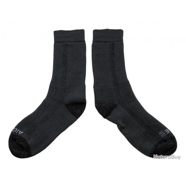 Chaussettes de randonne Aigle Noir-P.35 au P.38 noire