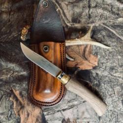 couteau d'après chasse old bear xl avec fourreau cuir