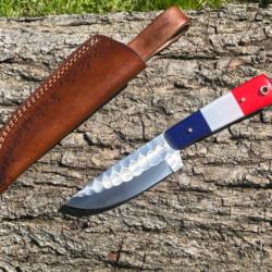 Couteau forgé LLF série DRAGON 23cm édition patriote