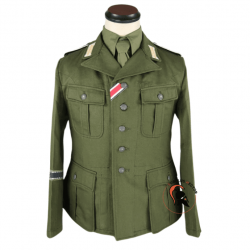 Veste Allemande Tropical Afrikakorps DAK M40 Green - Av. Insigne M