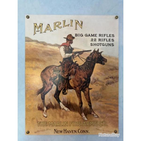Plaque publicitaire Marlin