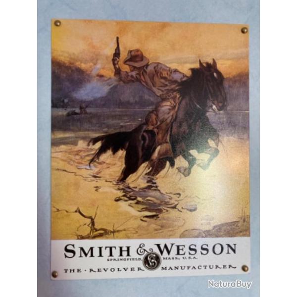 Plaque publicitaire Smith&Wesson
