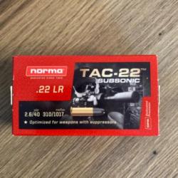 Boîte munition 22lr Norma subsonic
