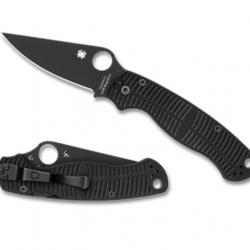 Couteau Spyderco Paramilitary 2 Salt CPM-MagnaCut Manche Black G10 Compession Lock USA SC81GMCBKP2
