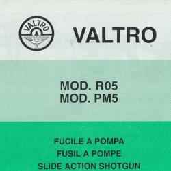 notice origine fusil a pompe VALTRO R05 / PM5 en FRANCAIS (envoi mail) - VENDU PAR JEPERCUTE (m1978)