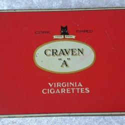 Ancienne boîte cigarettes Craven A british GB tommy débarquement