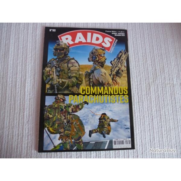 Revue RAIDS HORS-SERIE N 80. Commandos parachutistes