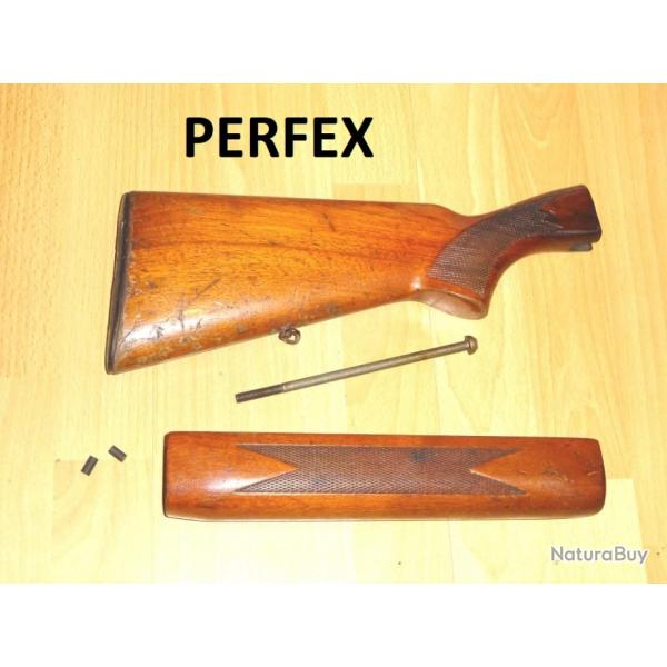 crosse + devant fusil PERFEX (+vis + tampons neufs) - VENDU PAR JEPERCUTE (a7211)