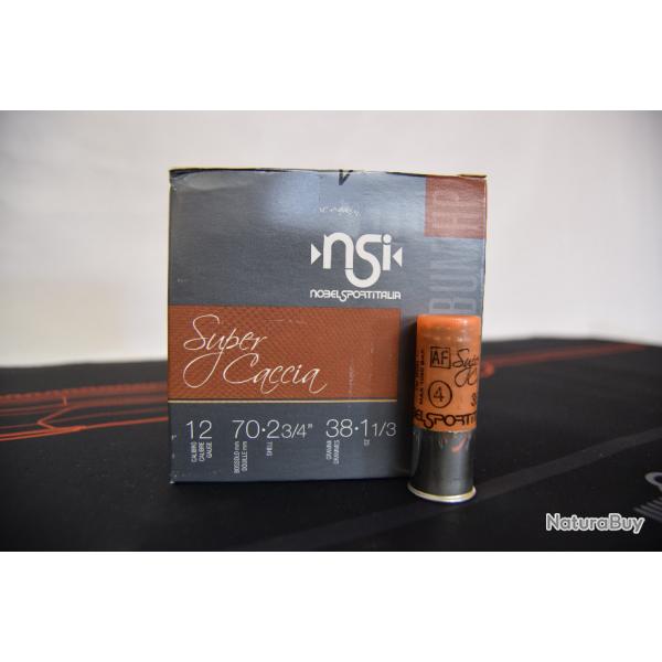 Dstockage ! - TUNET/NSI - SUPER CACCIA, Calibre 12, 38gr, plomb 4*