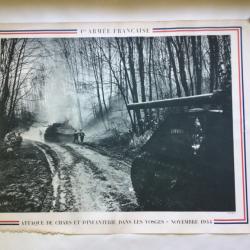 Poster 1ère Armée Française Vosges 1944 - 96cmX70cm