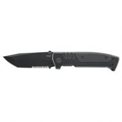 Couteau pliant Walther PDP Steel Frame Tanto - Noir