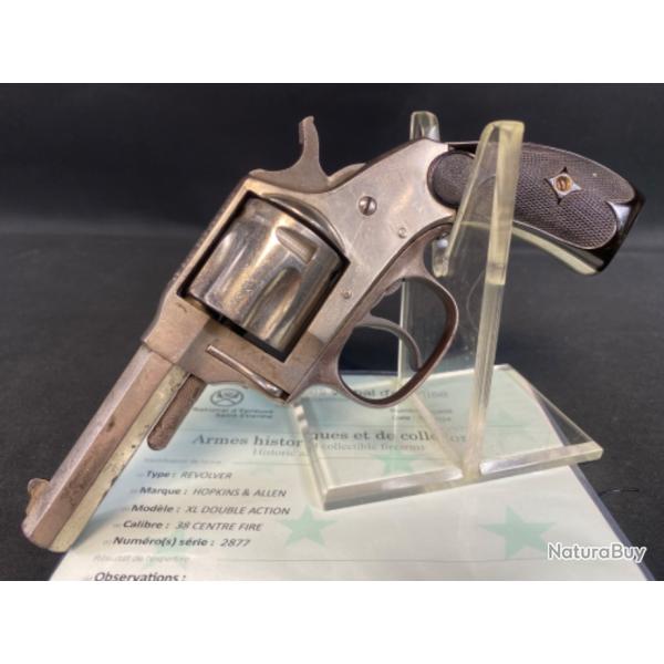 revolver hopkins and allen 1886 calibre 38 sw