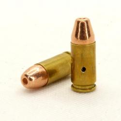 Balle neutralisé de 9mm parabellum Luger 9x19mm Hollow-point pour décoration INERTE NEUTRA