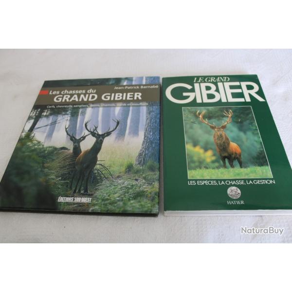 Lot 2 livres Chasses du grand gibier