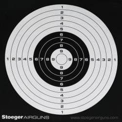 100 Cibles Stoeger pour Carabine à Plombs 14x14 cm