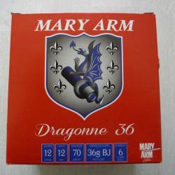 Wahoo ! - Lot de 175 cartouches Mary Arm Dragonne Cal.12-36Gr-BJ-plomb 6 (équivalent à la PUMA 36G)